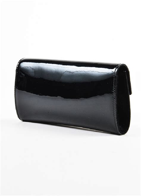 gucci clutch patent leather black|Gucci clutch bag price list.